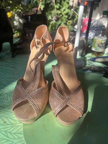 Sandalen higheels rosegold - sandalen,